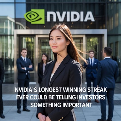 💥Nvidia’s Longest Winning Streak Ever Could Be Telling Investors Something Important