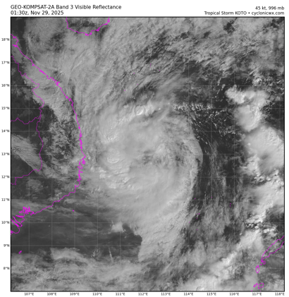 Tropical Storm Koto (33W) – Tropical Cyclone Advisory #11: 0000 UTC 29 November 2025