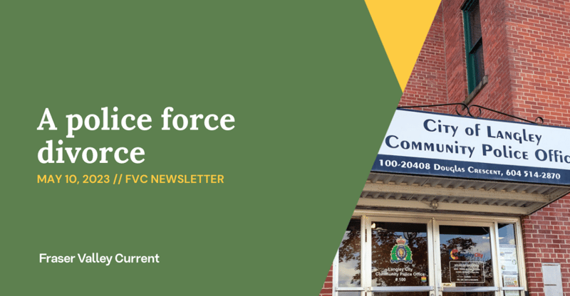 Wednesday, May 10, 2023 - A police force divorce