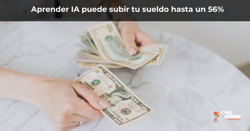 Aprender IA puede subir tu sueldo hasta un 56%
