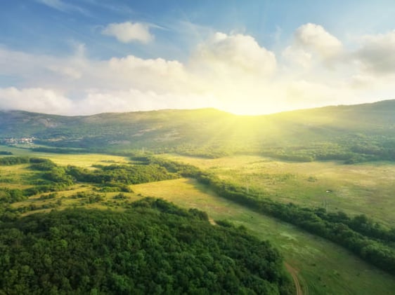 Sunrise Over the Hills of Kosovo