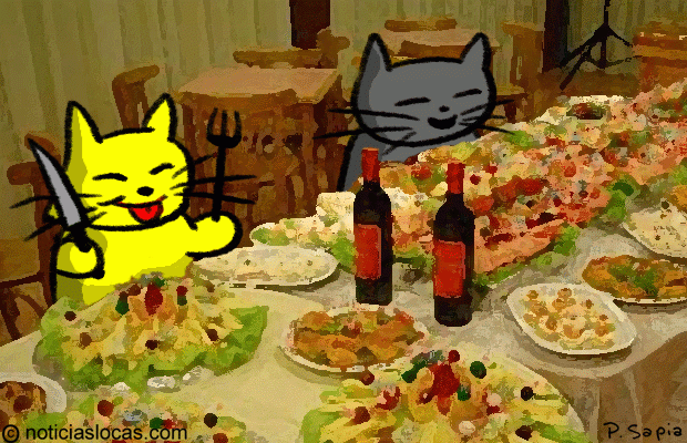 Gatos posando con comida, la nueva sensación de Instagram