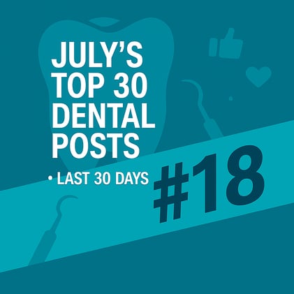 JULY'S TOP 30 DENTAL POSTS ON SOCIAL MEDIA- #18