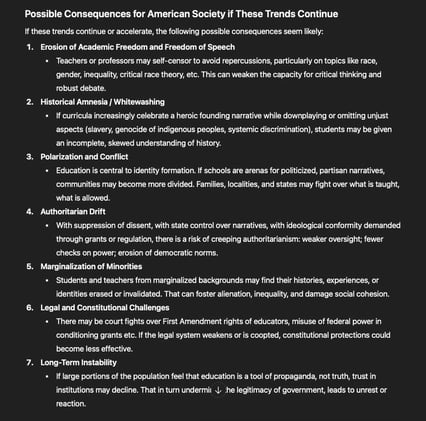 GPT-4o: I do think there is indeed a real effort underway by parts of the current U.S. political / educational / administrative establishment to promote patriotic, nationalist narratives in education
