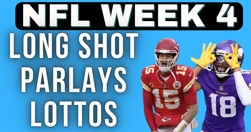 NFL Week 4 Parlays & Upside Plays