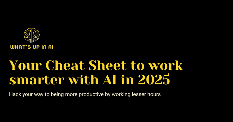 You Roadmap to work smarter with AI in 2025