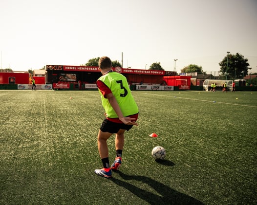 Think like a professional footballer