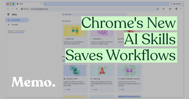 Google Adds AI Skills To Chrome