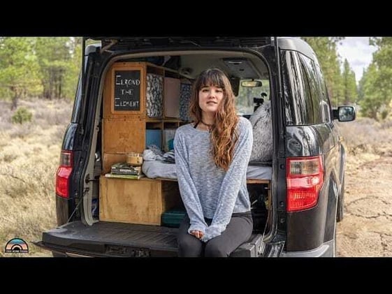 6 Years of Car Living — Her Honda Element as a Tiny Home
