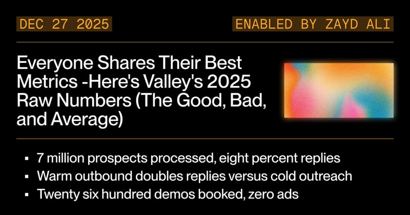 Everyone Shares Their Best Metrics -Here's Valley's 2025 Raw Numbers (The Good, Bad, and Average)