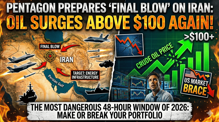π₯ PENTAGON PREPARES 'FINAL BLOW' ON IRAN AS OIL SURGES ABOVE $100 AGAIN β THE MOST DANGEROUS 48-HOUR WINDOW OF 2026 COULD MAKE OR BREAK YOUR PORTFOLIO: FULL THURSDAY BATTLE PLANπ₯