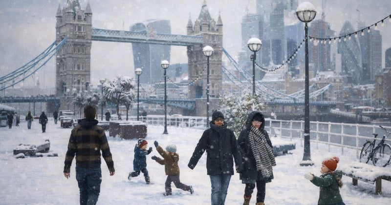 🦊 Snowy London