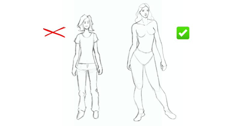 Pro secret to make your drawing poses look natural