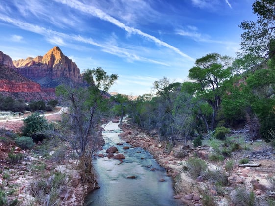 Watching the current pass