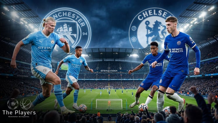 📜 Trauma, tabu e títulos! 👑 City x Chelsea, o clássico do domingão tem história!