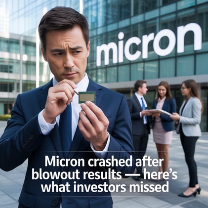 💥 Micron Crashed After Blowout Results — Here’s What Investors Missed