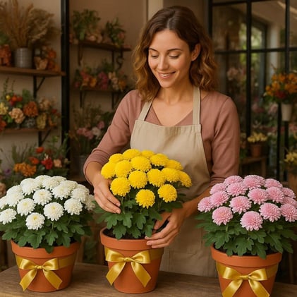 Le Café et les Chrysanthèmes