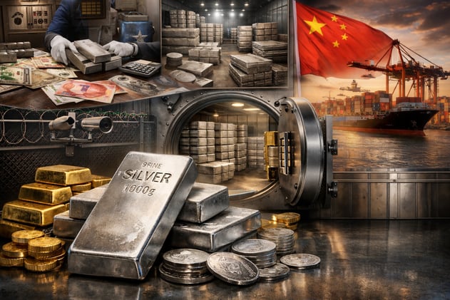 Bloomberg Admits Central Banks Are Buying Silver, China Silver Export Restrictions Begin In 2 Days, There's Almost 4 Times Less Silver Available To Trade Than Gold Available In Vaults, Silver Is Still Less Than Half Of It's All-Time High When Adjusted For CPI, Chinese Silver Price Remains Elevated And Somewhat Decoupled From Western Silver Prices