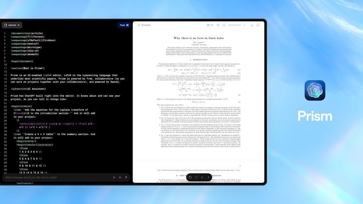 OpenAI Unveils Prism for Scientists!
