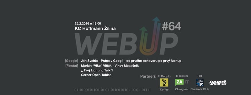 WebUP#64 presunuty na stredu 25.02. + zaznamy WebUP#63