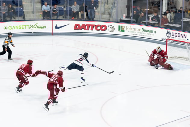 UConn’s offense sputters again in high-event tie with Harvard