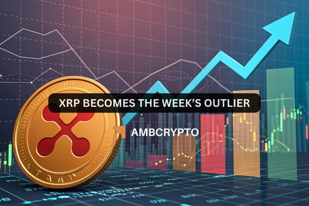 XRP becomes the week’s outlier