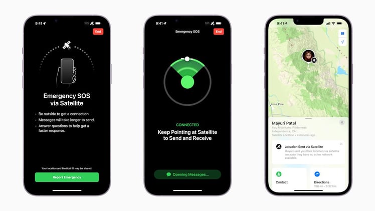 Apple satellite features for iPhones 🛰️