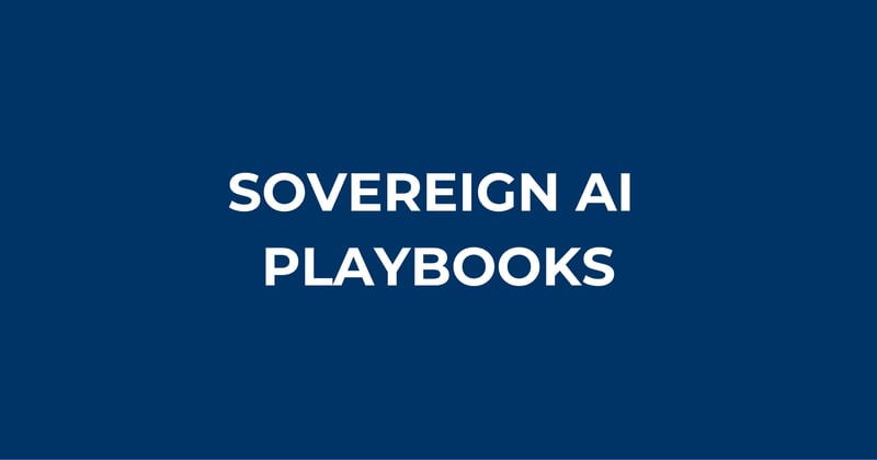 12 sovereign AI playbooks for leaders