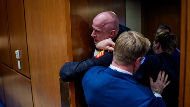 Protesting veteran's broken arm, US sinking of Iranian ship & more