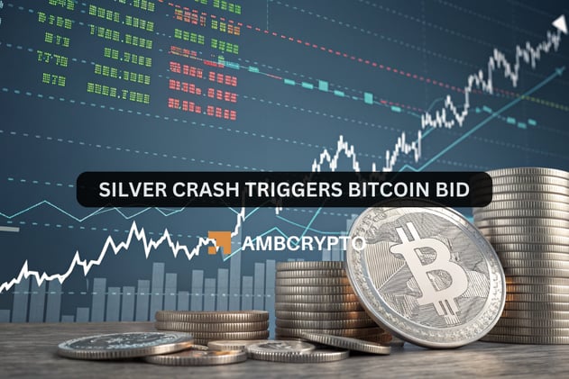 Silver crash triggers Bitcoin bid