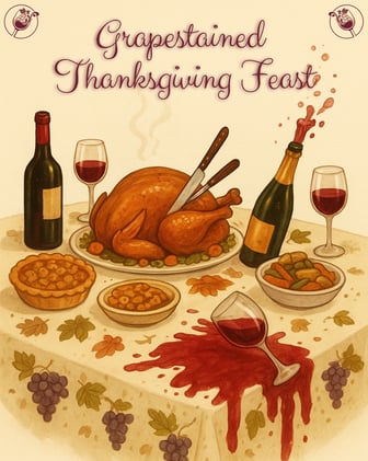A Grapestained Thanksgiving Feast