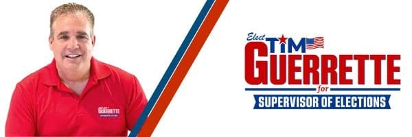 Tim Guerrette is ready to continue his service to our community as our next Collier County Supervisor of Elections.