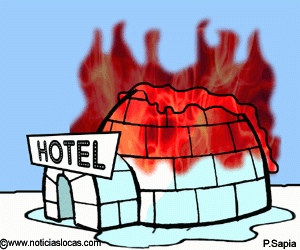 Obligan a hotel hecho de hielo a poner alarma anti incendios
