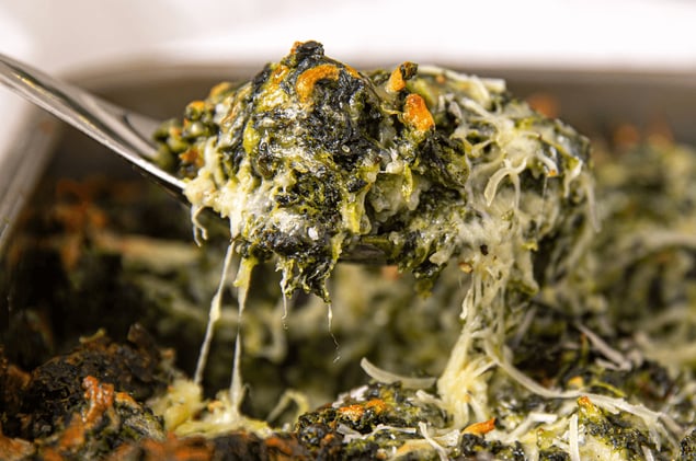 Creamy Spinach Gratin