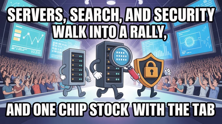 Servers, Search, and Security Walk Into a Rally, and One Chip Stock Leaves With the Tab