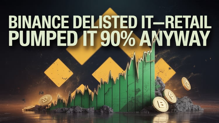 Binance Delisted It—Retail Pumped It 90% Anyway