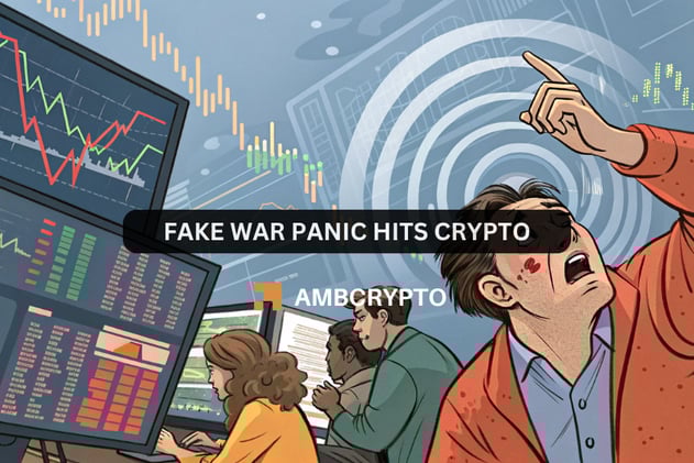 Fake war panic hits crypto