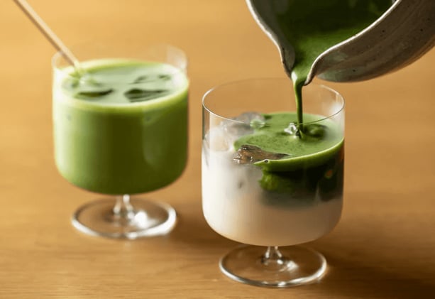This Coconut-Vanilla Matcha Latte Packs 25 Grams of Protein