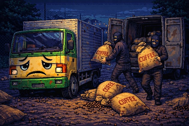 O café entrou na mira do crime