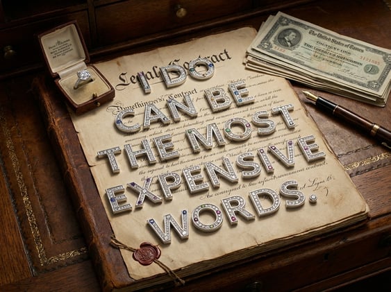I Do, The Most Expensive Two Words...