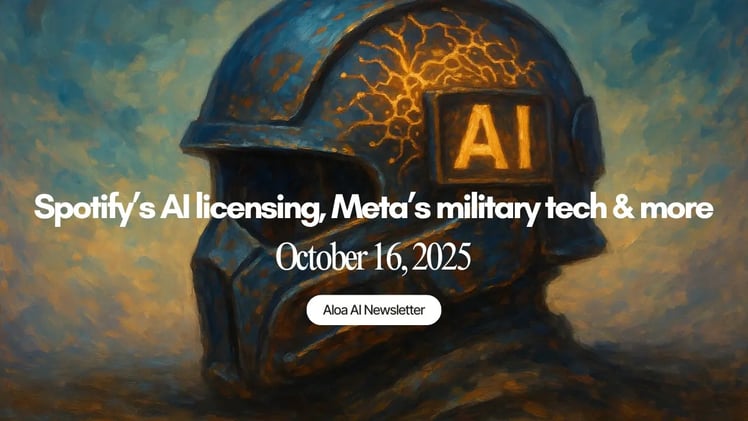 Spotify’s AI licensing, Meta’s military tech & more (October 16, 2025)