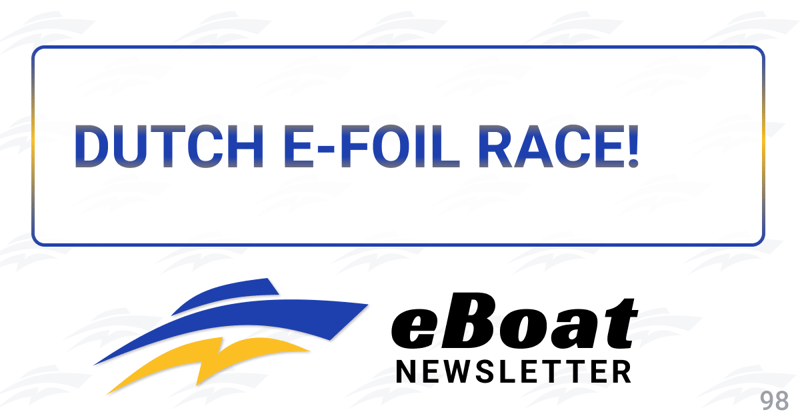 Dutch E-Foil Race!