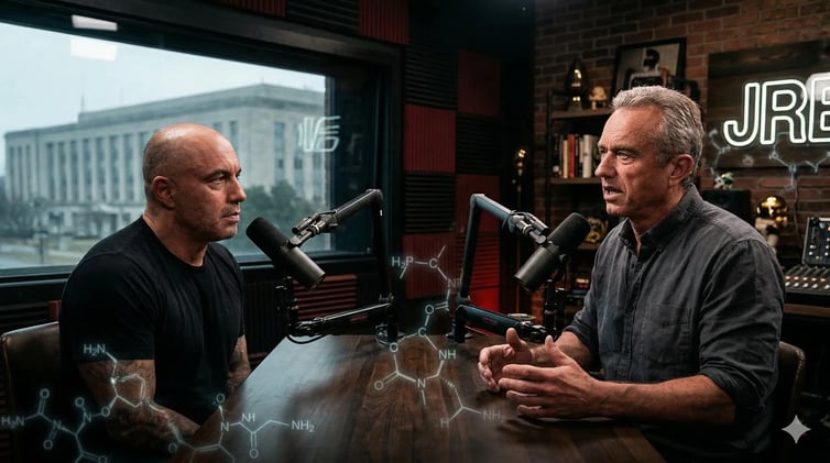 Rogan, RFK Jr & the Peptide Reboot: Hype vs the Rulebook