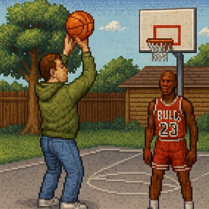 The time MJ was scared to shoot a free throw