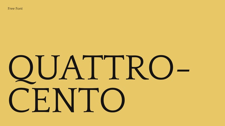 Free Font (No 117) - Quattrocento