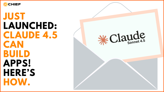 Just launched: Claude 4.5 can build apps!