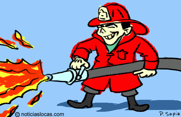 Bombero iniciaba incendios para poder apagarlos