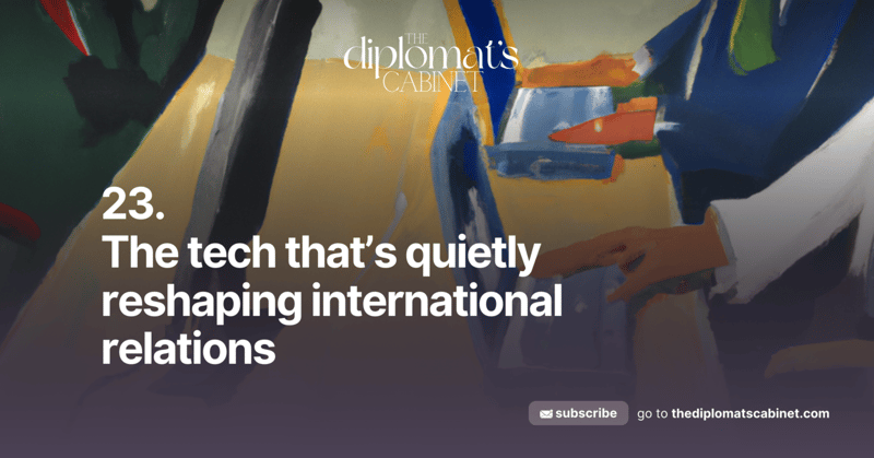 23. The tech that’s quietly reshaping foreign relations