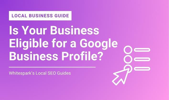 Which business types can have a  Google Business Profile?