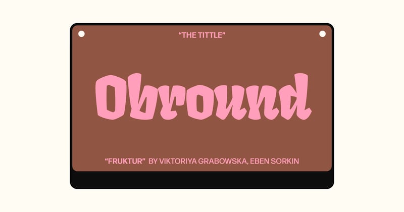 Today's Tittle: Obround